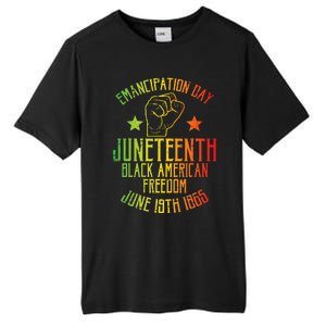 Juneteenth Black American Freedom June 19th Emancipation Day Tall Fusion ChromaSoft Performance T-Shirt