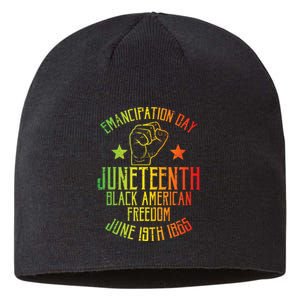 Juneteenth Black American Freedom June 19th Emancipation Day Sustainable Beanie