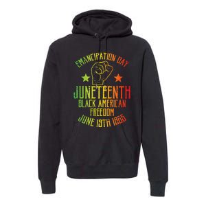 Juneteenth Black American Freedom June 19th Emancipation Day Premium Hoodie