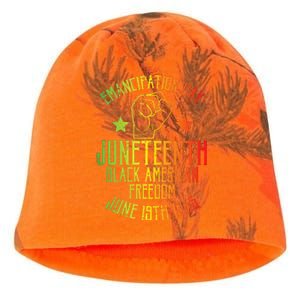 Juneteenth Black American Freedom June 19th Emancipation Day Kati - Camo Knit Beanie