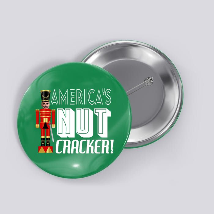 Joe Biden America's Nut Cracker Funny Button