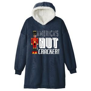 Joe Biden America's Nut Cracker Funny Hooded Wearable Blanket