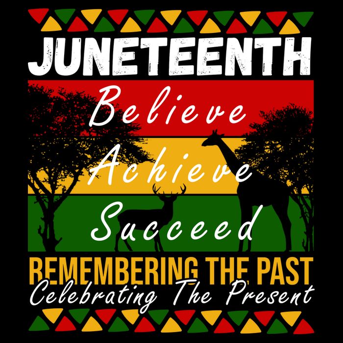 Juneteenth Believe Achieve Succeed Africa T-Shirt