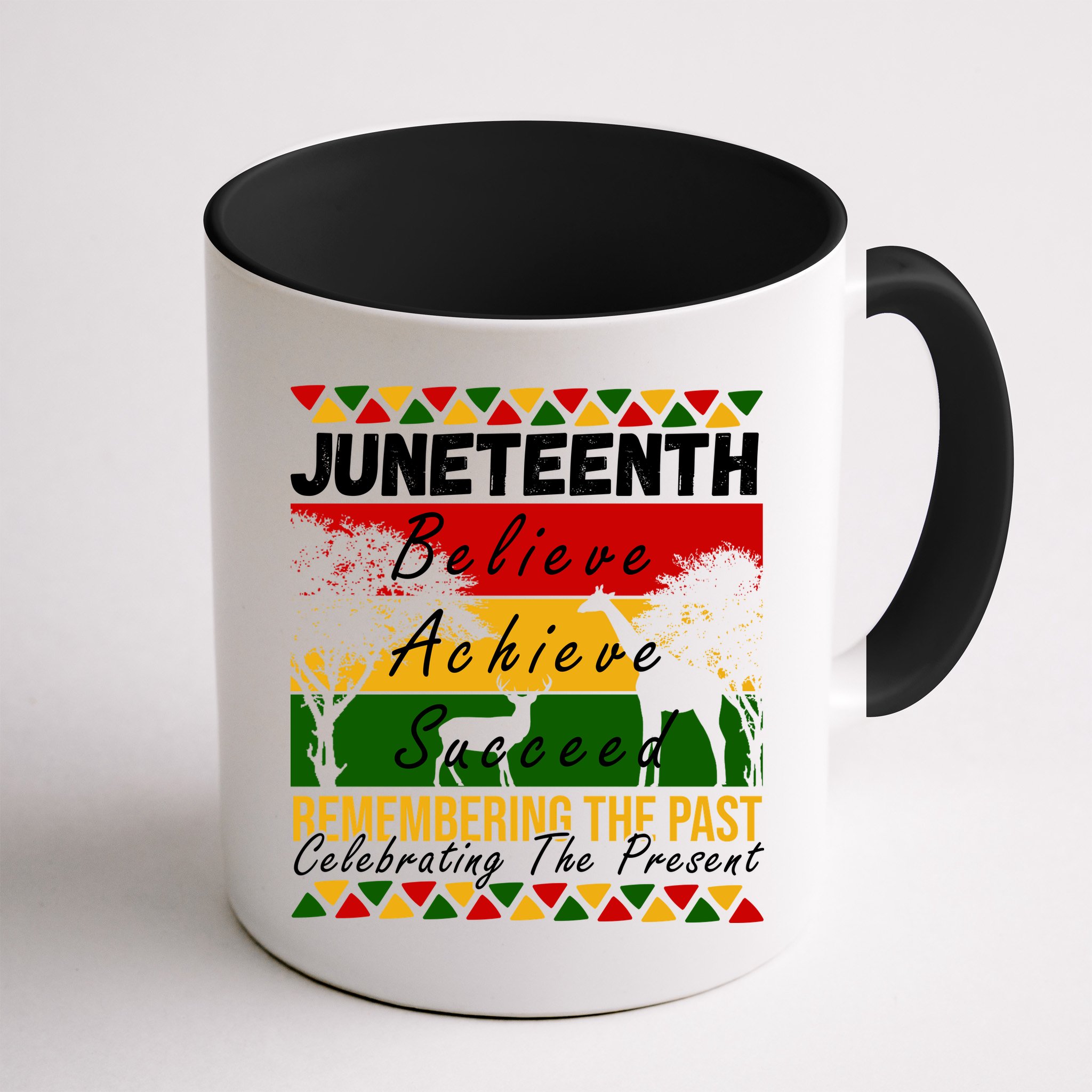 Juneteenth Believe Achieve Succeed Africa Mug