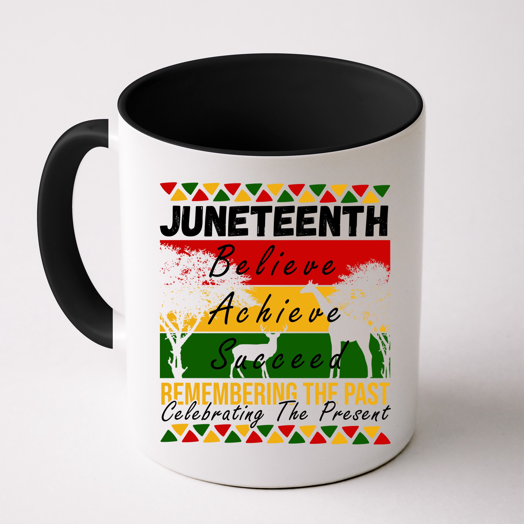 Juneteenth Believe Achieve Succeed Africa Mug