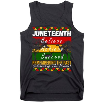 Juneteenth Believe Achieve Succeed Africa Tank Top