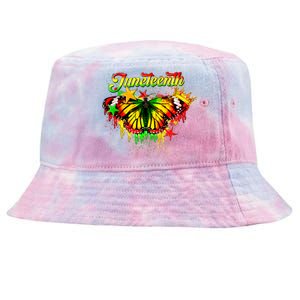 Juneteenth Butterfly African American Black Women 1865 Tie-Dyed Bucket Hat