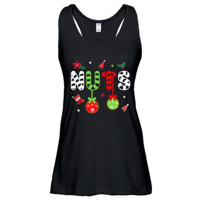 Jingle Balls and Tinsel Tits Fun Christmas Couple Chestnuts Ladies Essential Flowy Tank