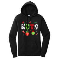 Jingle Balls and Tinsel Tits Fun Christmas Couple Chestnuts Women's Pullover Hoodie