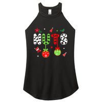 Jingle Balls and Tinsel Tits Fun Christmas Couple Chestnuts Women's Perfect Tri Rocker Tank