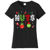 Jingle Balls and Tinsel Tits Fun Christmas Couple Chestnuts Women's T-Shirt