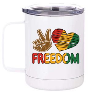 Juneteenth Black African Freedom Since 1865 And Gift 12 oz Stainless Steel Tumbler Cup