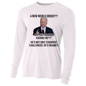 Joe Biden A New World Order Are You Feaking Kidding Me He’S Not Only Cognitive S Cooling Performance Long Sleeve Crew