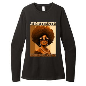 Juneteenth Black African Women Hair Remembering My Ancestors Womens CVC Long Sleeve Shirt