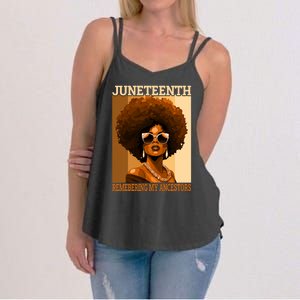 Juneteenth Black African Women Hair Remembering My Ancestors Women's Strappy Tank