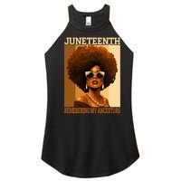 Juneteenth Black African Women Hair Remembering My Ancestors Women's Perfect Tri Rocker Tank