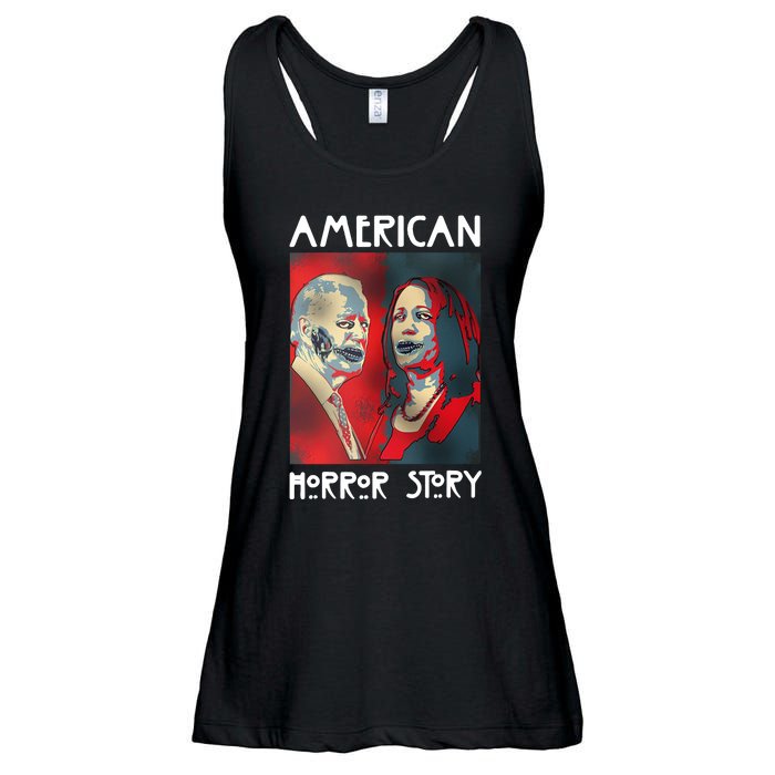 Joe Biden And Kamala Harris American Horror Story Halloween 2024 Ladies Essential Flowy Tank