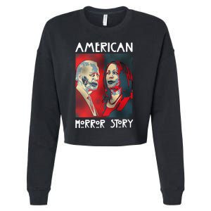 Joe Biden And Kamala Harris American Horror Story Halloween 2024 Cropped Pullover Crew