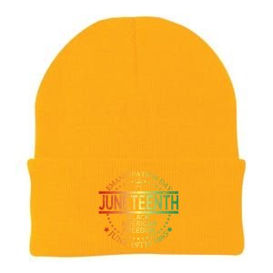 Juneteenth Black African Juneteenth And Black History Tee Funny Gift Knit Cap Winter Beanie