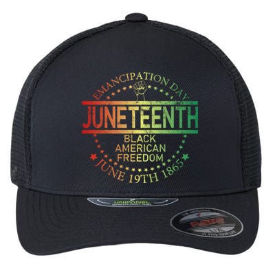 Juneteenth Black African Juneteenth And Black History Tee Funny Gift Flexfit Unipanel Trucker Cap