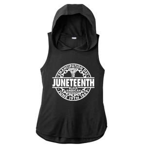 Juneteenth Black American Freedom June 19th Ecipation Day Gift Ladies PosiCharge Tri-Blend Wicking Draft Hoodie Tank