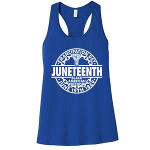 Juneteenth Black American Freedom June 19th Ecipation Day Gift Women's Racerback Tank