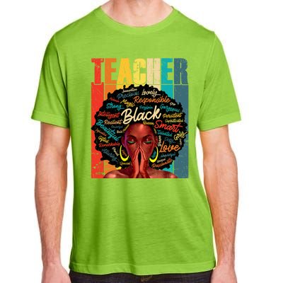 Juneteenth Black African American Teacher Pride Great Gift Adult ChromaSoft Performance T-Shirt