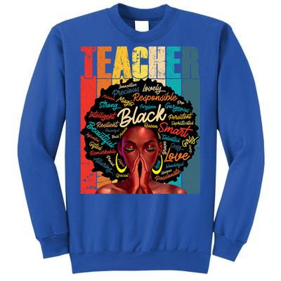 Juneteenth Black African American Teacher Pride Great Gift Sweatshirt