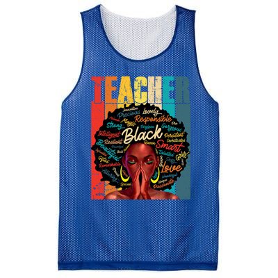 Juneteenth Black African American Teacher Pride Great Gift Mesh Reversible Basketball Jersey Tank