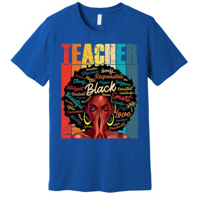 Juneteenth Black African American Teacher Pride Great Gift Premium T-Shirt