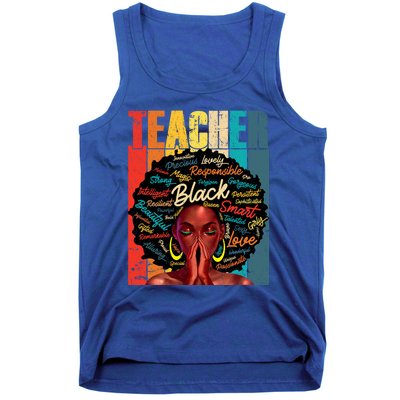 Juneteenth Black African American Teacher Pride Great Gift Tank Top