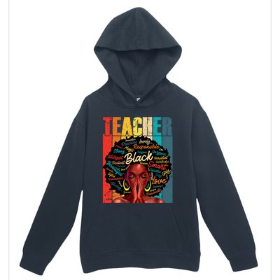 Juneteenth Black African American Teacher Pride Great Gift Urban Pullover Hoodie