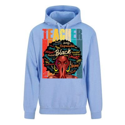 Juneteenth Black African American Teacher Pride Great Gift Unisex Surf Hoodie