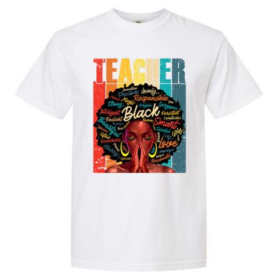 Juneteenth Black African American Teacher Pride Great Gift Garment-Dyed Heavyweight T-Shirt