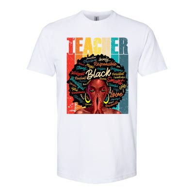 Juneteenth Black African American Teacher Pride Great Gift Softstyle CVC T-Shirt