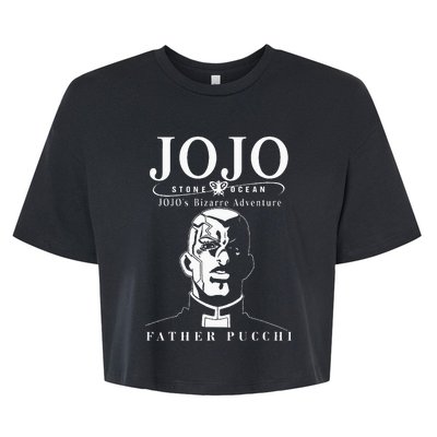 JoJos Bizarre Adventure Stone Ocean Father Enrico Pucchi Bella+Canvas Jersey Crop Tee