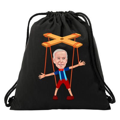 Joe Biden As A Puppet Drawstring Bag