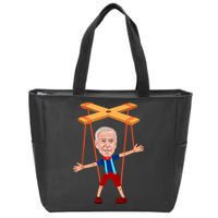 Joe Biden As A Puppet Zip Tote Bag