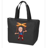 Joe Biden As A Puppet Zip Tote Bag