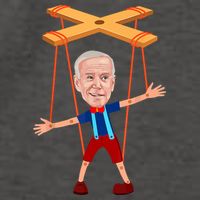Joe Biden As A Puppet Vector Backpack