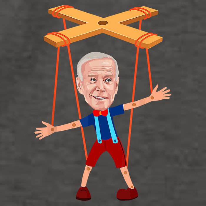 Joe Biden As A Puppet Vector Backpack