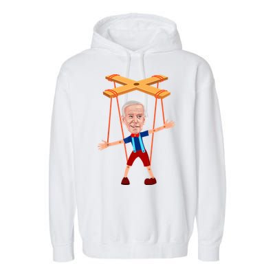 Joe Biden As A Puppet Garment-Dyed Fleece Hoodie