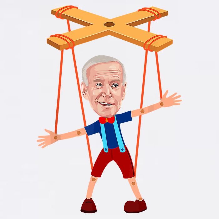 Joe Biden As A Puppet Button