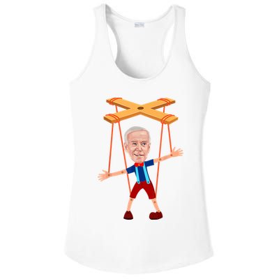 Joe Biden As A Puppet Ladies PosiCharge Competitor Racerback Tank