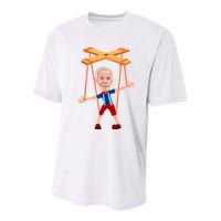 Joe Biden As A Puppet Youth Performance Sprint T-Shirt