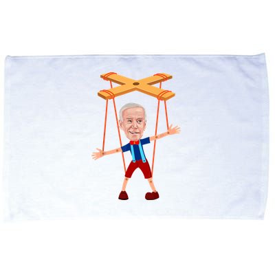 Joe Biden As A Puppet Microfiber Hand Towel