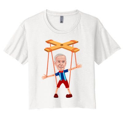 Joe Biden As A Puppet Crop Top