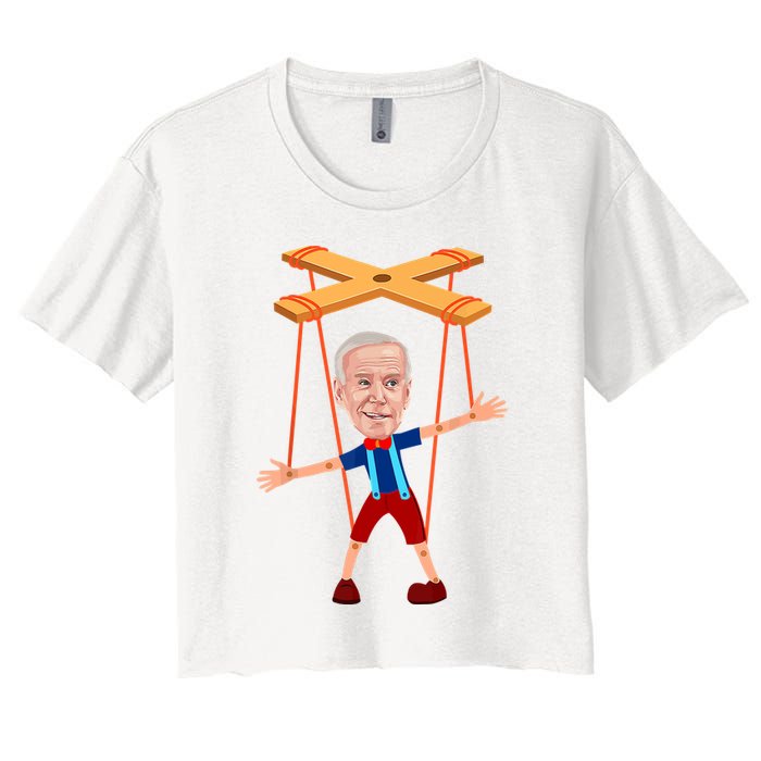 Joe Biden As A Puppet Crop Top