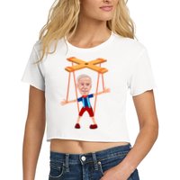 Joe Biden As A Puppet Crop Top