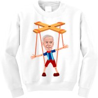 Joe Biden As A Puppet Kids Sweatshirt
